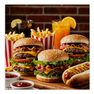 fast food poster