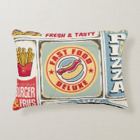 Fast food restaurants and diners retro signs colle