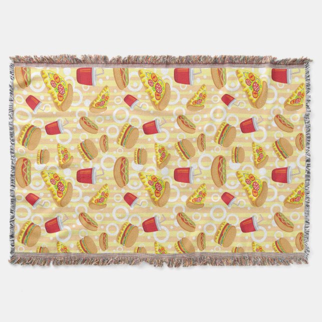 Fast Food Throw Blanket (Front)