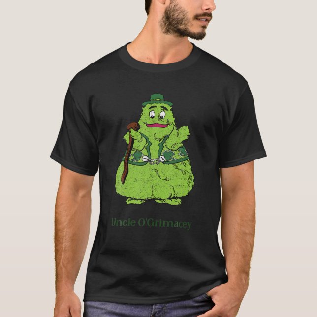 Fast Food Uncle O'grimacey Irish Retro Toys Patric T-Shirt (Front)