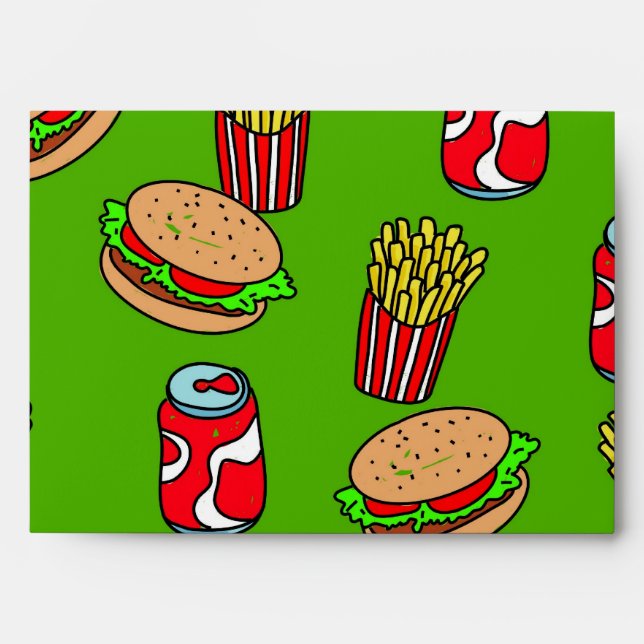 Fast Food Wallpaper Envelope (Front)