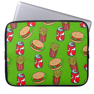 Fast Food Wallpaper Laptop Sleeve