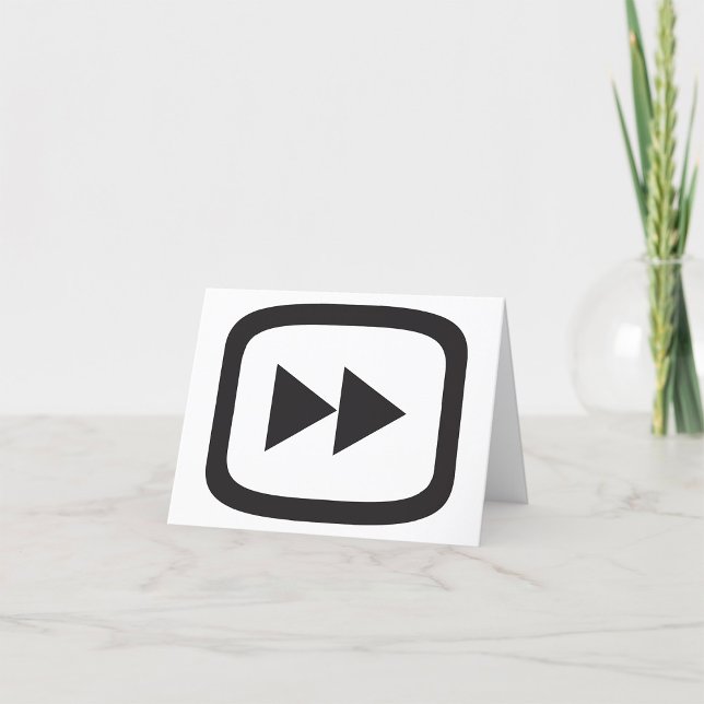 Fast Forward Icon Thank You Card (Creator Uploaded)