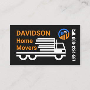 Fast Home Movers Transport Trucker Business Card