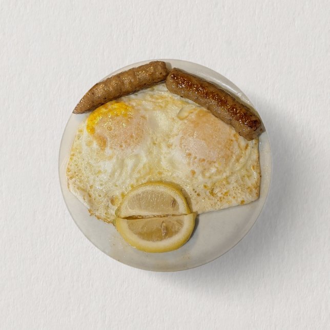 Fast KARL's Face in EGGS 3 Cm Round Badge (Front)