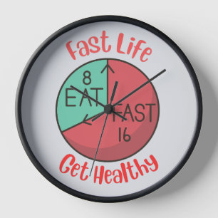 Fast Life Get Healthy Clock