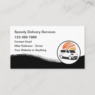 Fast Local Delivery Services Business Card