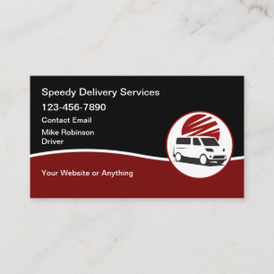 Fast Local Delivery Services Business Card