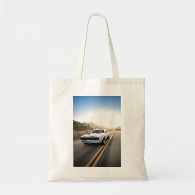 Fast muscle car tote bag (Front)