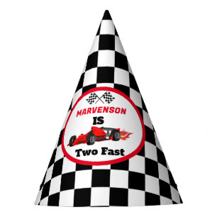 Fast On Fast Race Car Boy First Birthday Party Party Hat