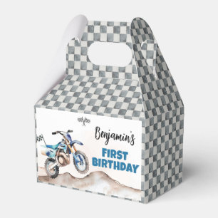 Fast One Dirt Bike Birthday Party Favour Box