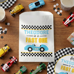 Fast One Race Car 1st Birthday Party Favour Bags