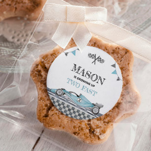 Fast One Race Car 1st Birthday Stickers