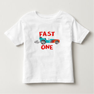 FAST ONE race car boy turning 1 Toddler T-Shirt