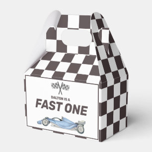 Fast One Race Car First Birthday Party Favour Box