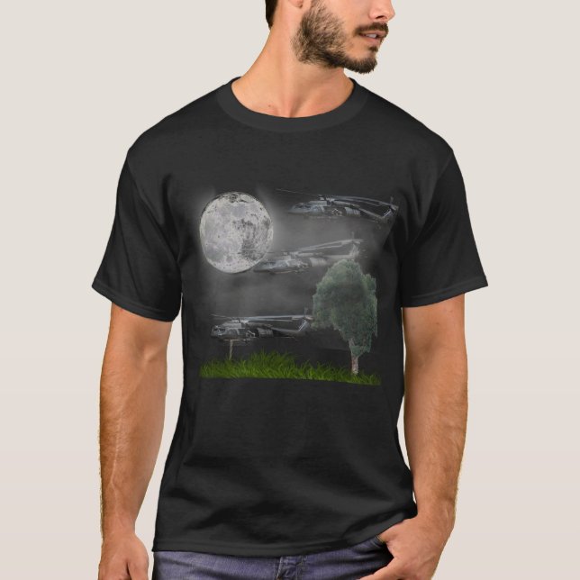 Fast rope chopper entry LZ T-Shirt (Front)