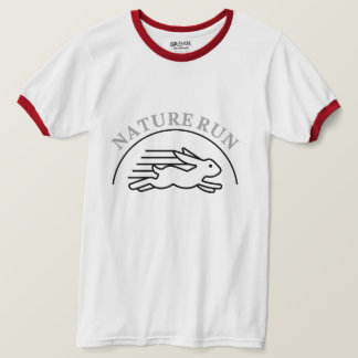 Fast Running Rabbit Minimalist Wildlife Illustrati T-Shirt