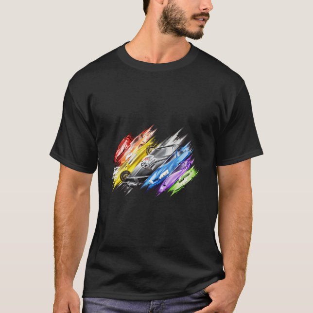 Fast X Multicolor Car T-Shirt (Front)