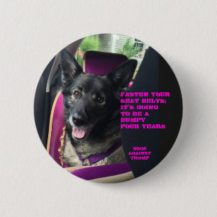 Fasten your seat belts 6 cm round badge