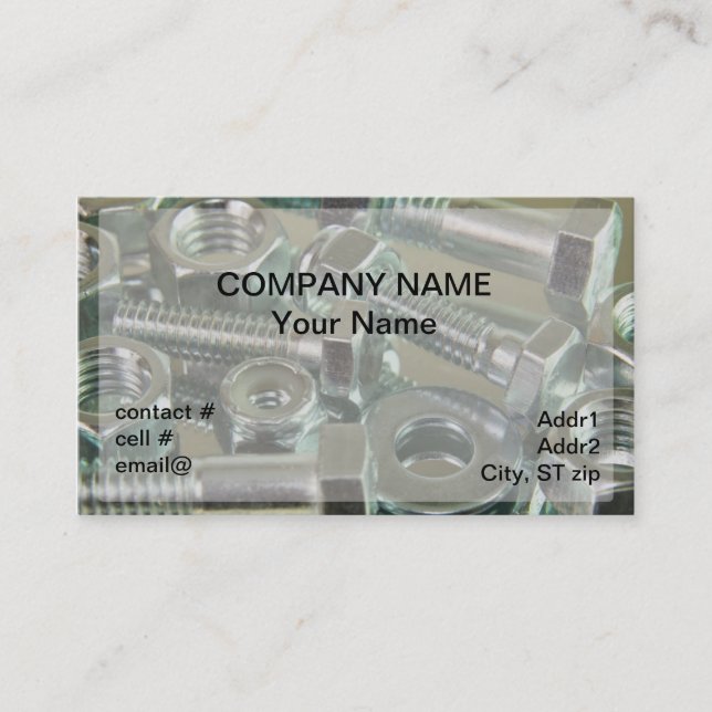 fastener assortment business card (Front)