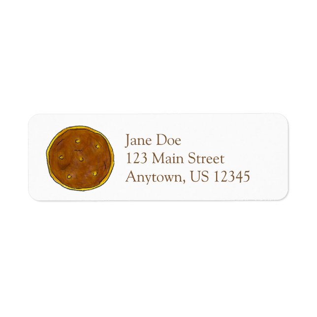 Fastnacht Day Doughnut Doughnut Return Address Lab (Front)