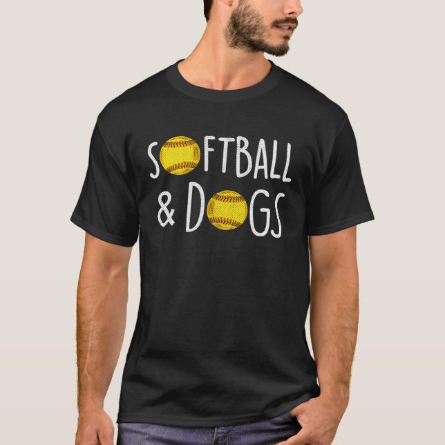 Fastpitch Dog   Softball T-Shirt (Front)