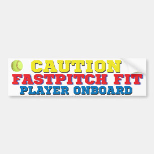 FastPitch Fit Player On Board Bumper Sticker