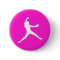 Fastpitch Silhouette Button Pink