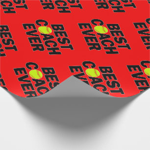 Fastpitch Softball Best Coach Ever Sports Party Wrapping Paper