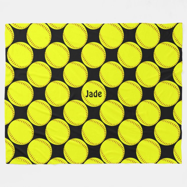 Fastpitch Softball Blanket (Front (Horizontal))
