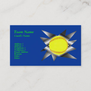 Fastpitch Softball Business Card