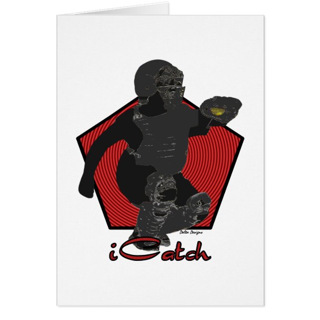 Fastpitch Softball Catcher Card (Front)