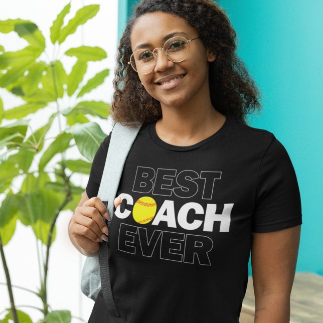 Fastpitch Softball Coach BEST COACH EVER  T-Shirt (Creator Uploaded)