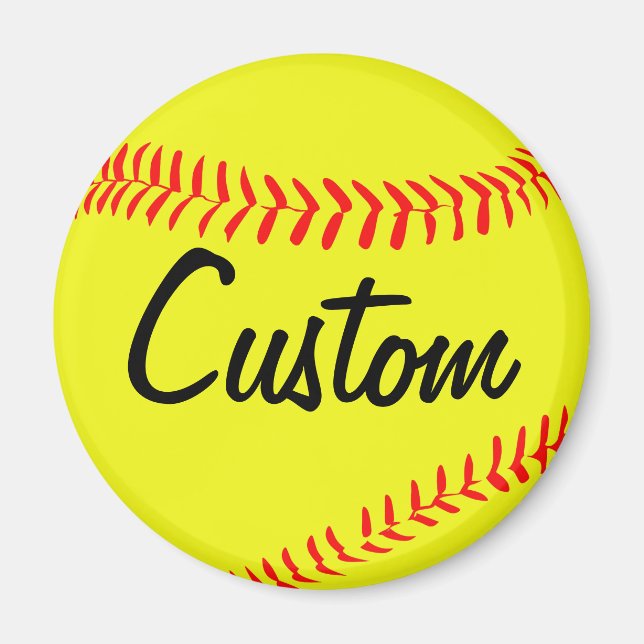 Fastpitch Softball Custom Magnet (Front)