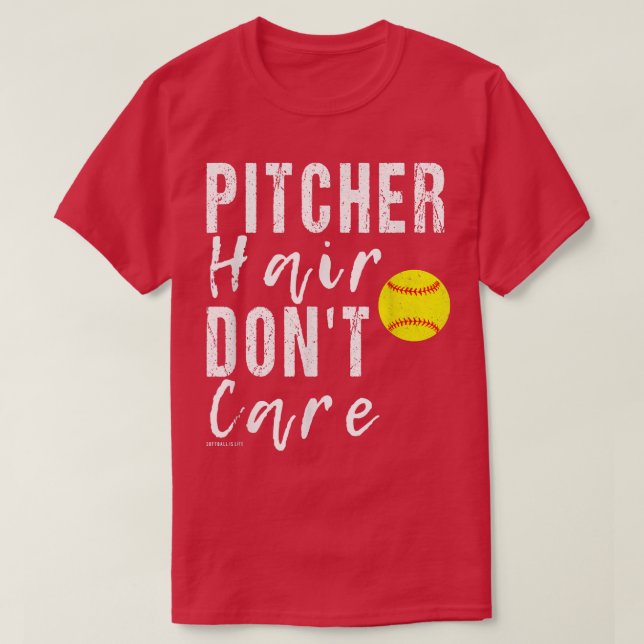 Fastpitch Softball Funny Pitcher  T-Shirt (Design Front)