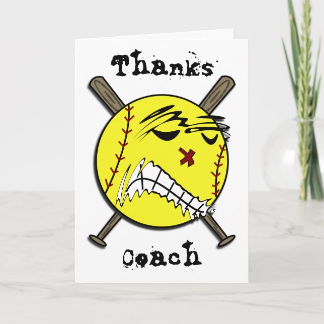 Fastpitch Softball Greeting or Note Card (Front)