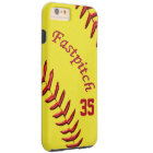 Fastpitch Softball iPhone Plus Case, Jersey Number