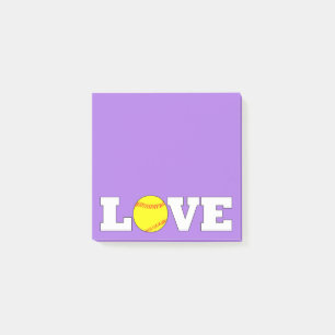 Fastpitch Softball LOVE Desktop Notepad