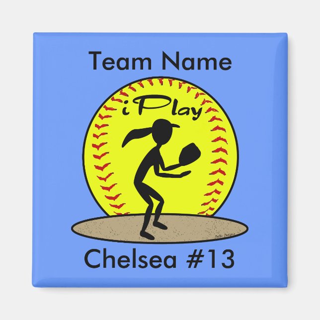 Fastpitch Softball Magnet (Front)