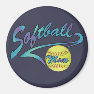 Fastpitch Softball Mum Athletic Tail Magnet