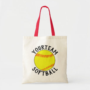Fastpitch Softball Mum/Fan Custom Team Name Sports Tote Bag