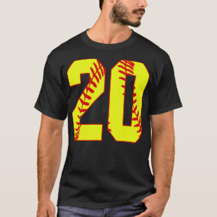 Fastpitch Softball Number 20 20 Softball  Jersey U T-Shirt