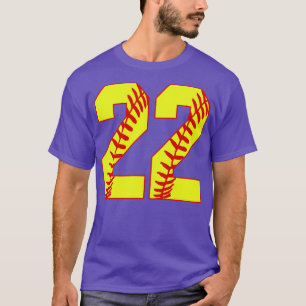 Fastpitch Softball Number 22 22 Softball  Jersey U T-Shirt