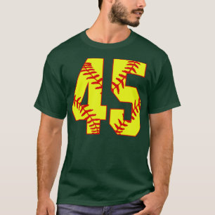 Fastpitch Softball Number 45 45 Softball Jersey U T-Shirt