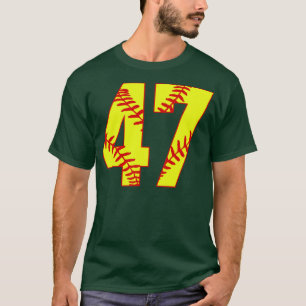 Fastpitch Softball Number 47 47 Softball  Jersey U T-Shirt