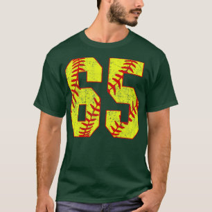 Fastpitch Softball Number 65 65 Softball  Jersey U T-Shirt