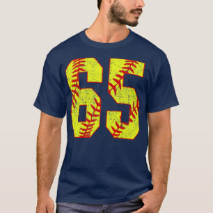 Fastpitch Softball Number 65 65 Softball Jersey U T-Shirt
