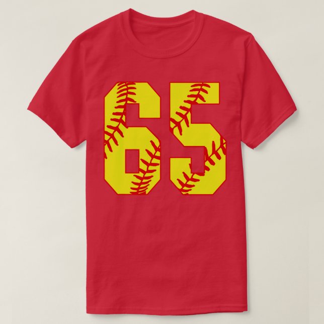 Fastpitch Softball Number 65 65 Softball Shirt Jer (Design Front)