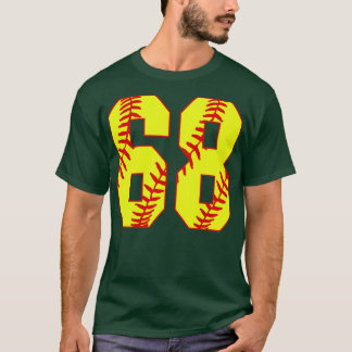Fastpitch Softball Number 68 68 Softball Shirt Jer