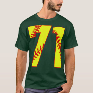Fastpitch Softball Number 71 71 Softball Shirt Jer
